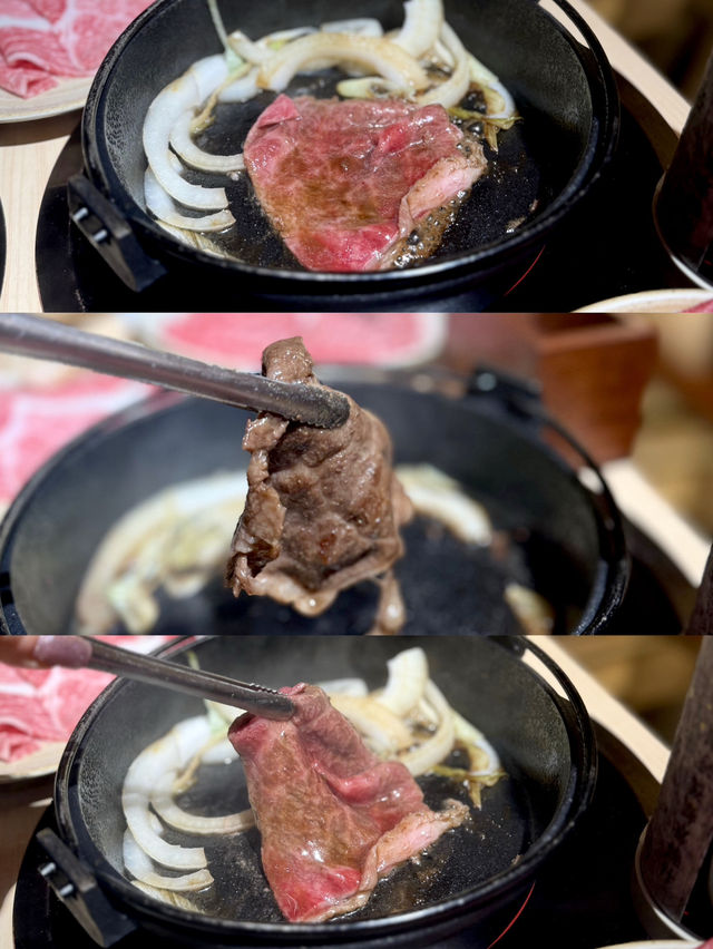 銅鑼灣高質Sukiyaki❤️ 霜降北海道十勝產黑毛和牛😍