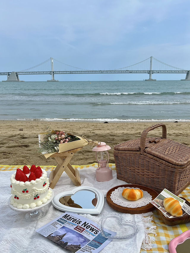 [부산광안리 피크닉]광안리 해변에서 감성가득 사진찍고 여유로운 피크닉