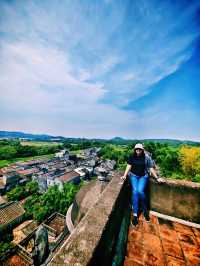 🌾 Scenic View from the Top of Ruishi Diaolou, Jinjiangli