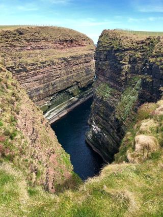 던컨스비 스택스 스코틀랜드 - 바다의 야생 조각들