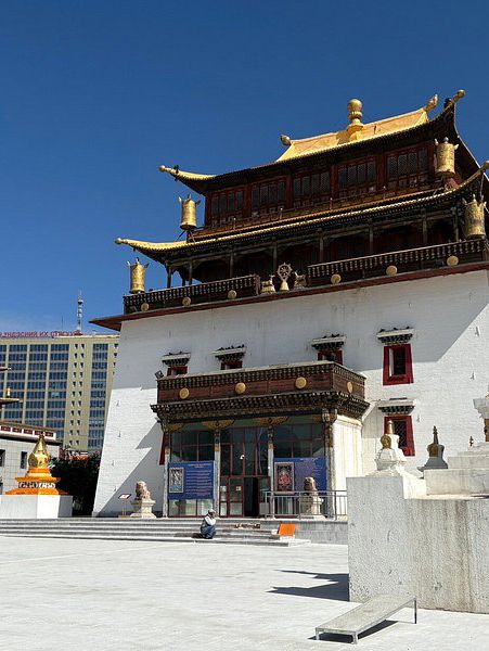 Gandantegchenling Monastery - Several Temples with Chanting Monks