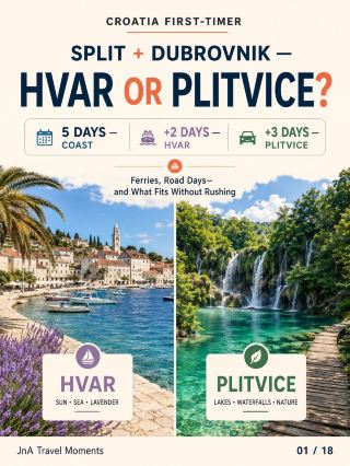 Croatia First-Timer Route Builder: Split + Dubrovnik—Add Hvar or Plitvice?
