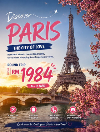 🇫🇷 PARIS FOR RM1,984?! 😳YES, IT’S A ROUND TRIP!