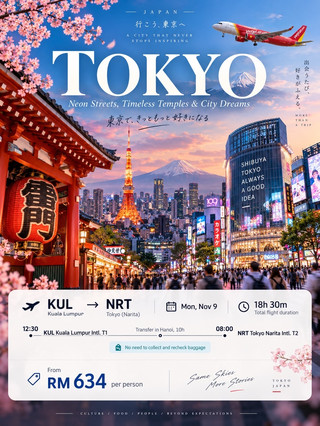 東京係一個玩足幾日都唔夠,去完仲想再去嘅城市