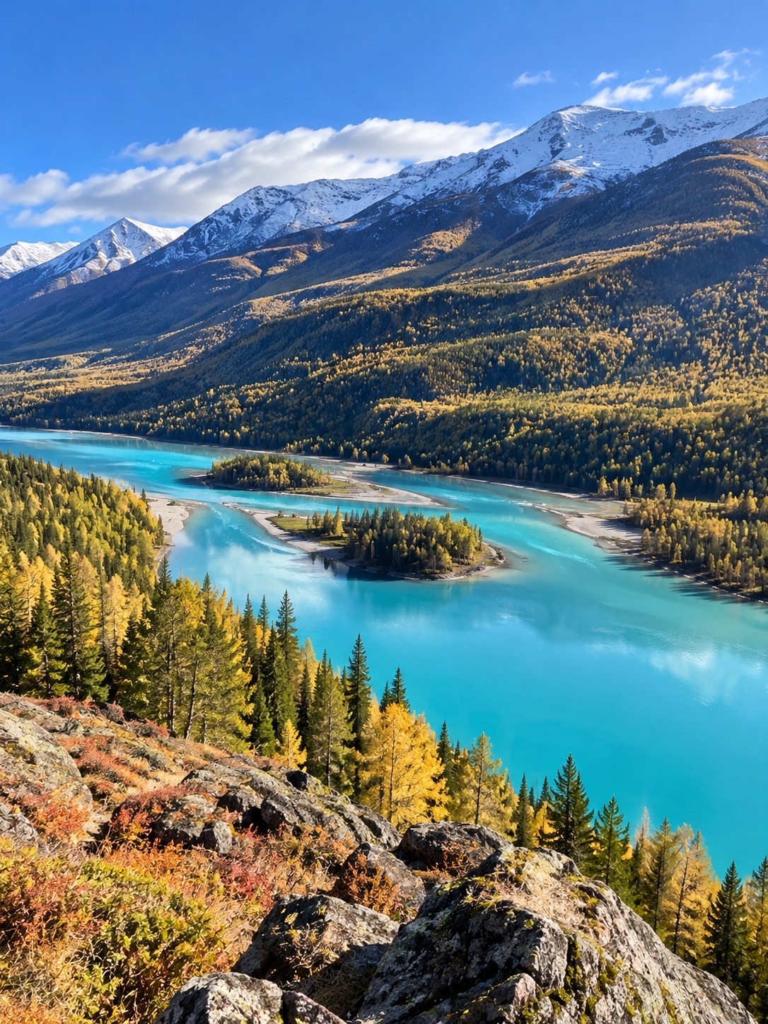 🏞️💙 ทะเลสาบคานาสือ (Kanas Lake) — อัญมณีสีฟ้าแห่งซินเจียง 🇨🇳🍂