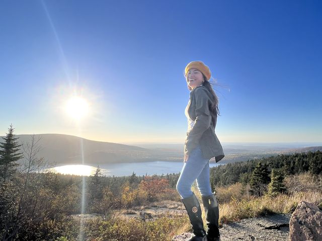 Fall: Sunrise at Cadillac Mountain in Maine