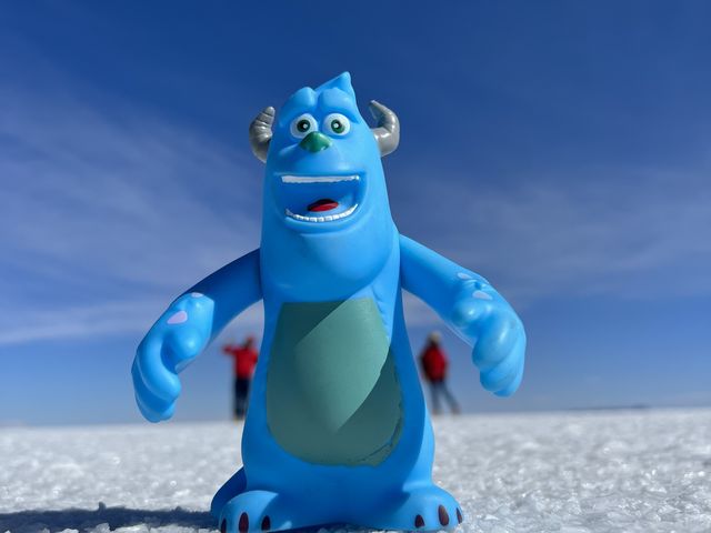 【ウユニ塩湖】トリック写真