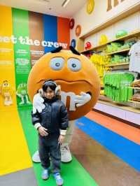 Visiting the M&M Store on Shanghai Nanjing Pedestrian Street.