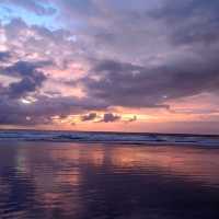 Bali island ,Kuta beach and Beachwalk mall .