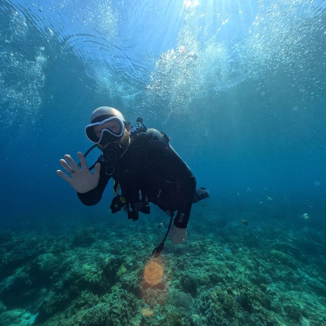 Down in the deep blue sea, my first Scuba
