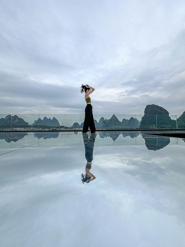 陽朔首家太空主題🌗住進天空之境與灕江對望