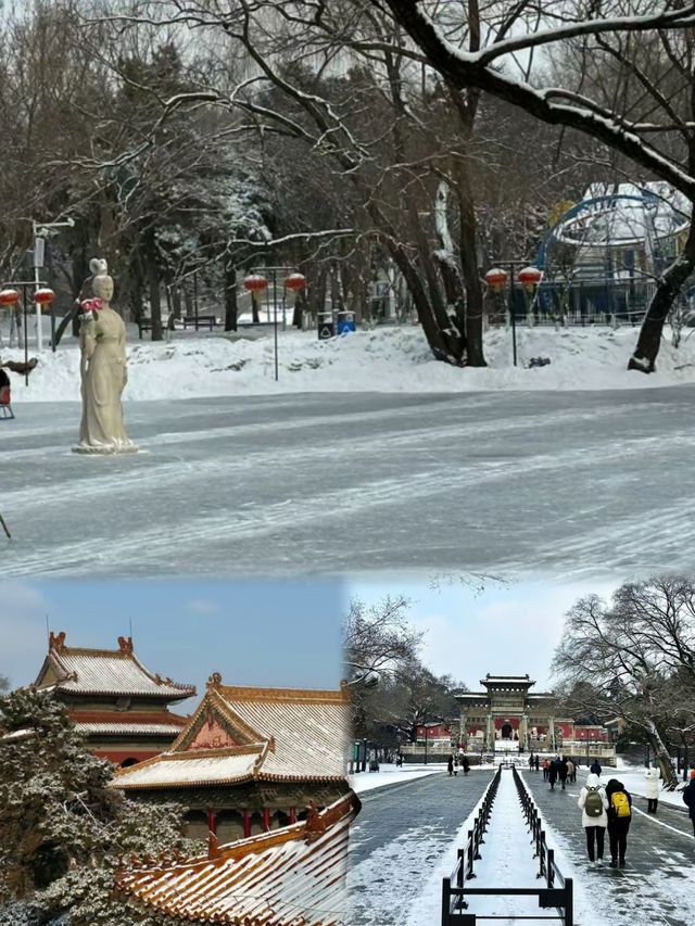 遼寧 沈陽北陵公園｜紅牆瓦楞，只為你來