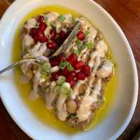 nice middle eastern food.