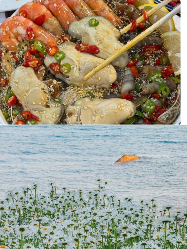 睇海食海鮮，吹住海風傾偈