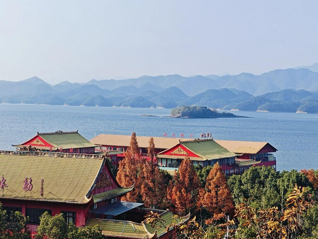 不必飛京都！千島湖天嶼山藏著江南最野的秋日紅葉海