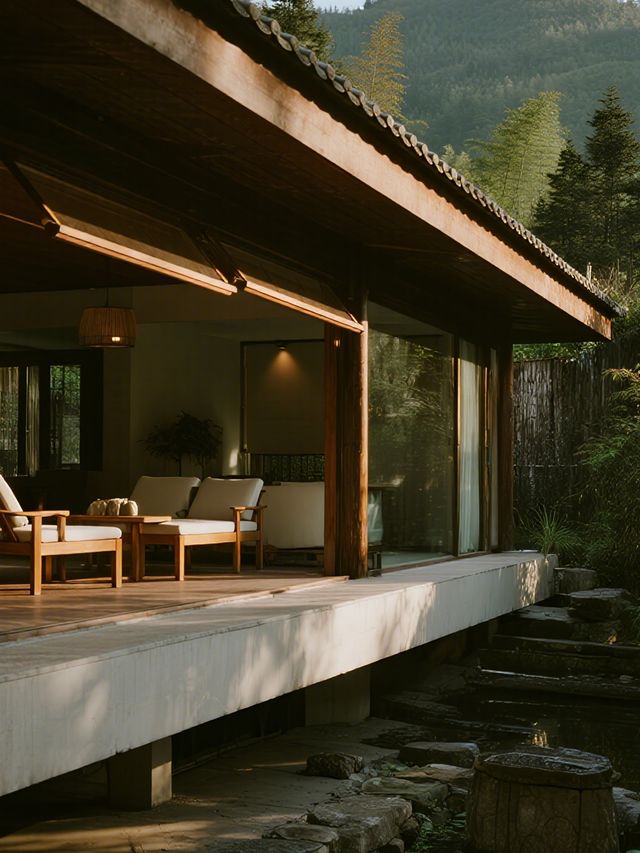 安吉梵隱｜秋日親子躺平！竹林私湯+山景落地窗遛娃