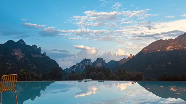 圍爐煮茶配峰林雪景 圍爐煮茶配峰林雪景