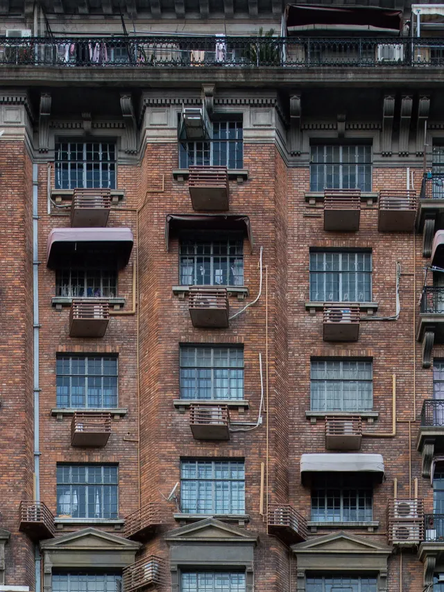 武康大樓-正面和背面 武康大樓-正面和背面