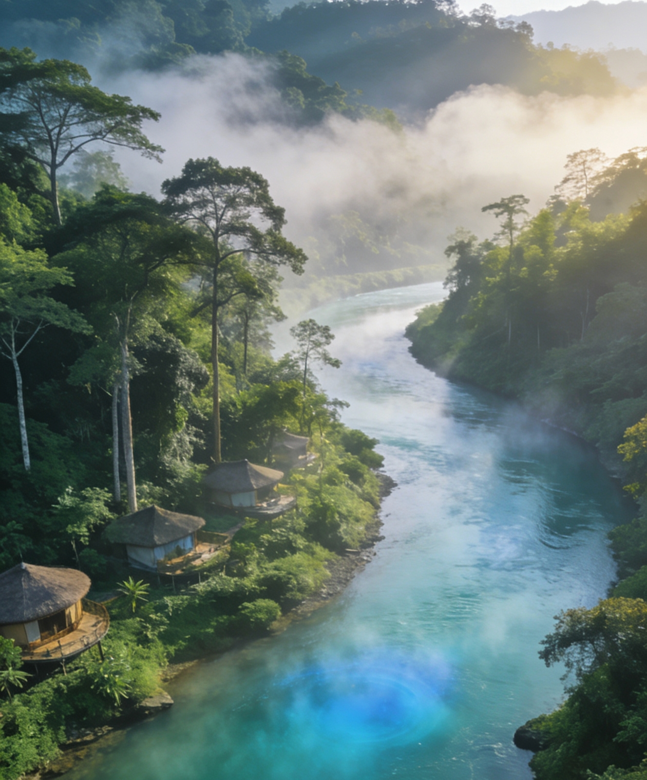 Hutan Hujan Tropis Misterius Kabut Biru