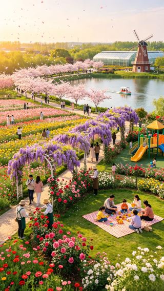 Late Spring Visit to Xiaogan Jin Hui Manor｜Flower Sea Stroll, Photo Ops, 