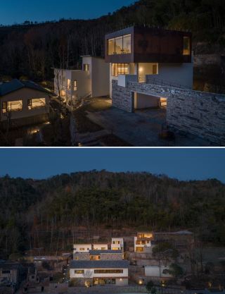 デザイン性抜群の山景美術館に泊まる 临海·山与秋