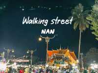 Walking street จ.น่าน หน้าวัด ภูมินทร์