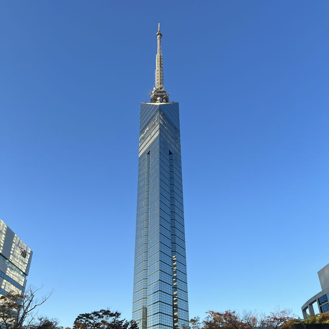 登上九州第一高塔｜Fukuoka Tower福岡塔，百萬夕陽市區景色盡收眼底