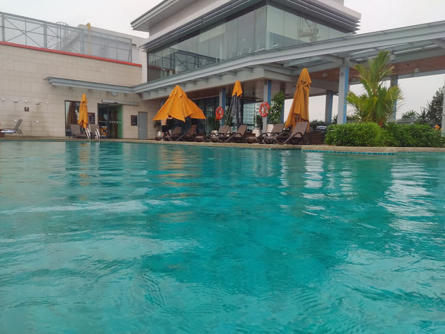 Hotel on a mall with infinity pool