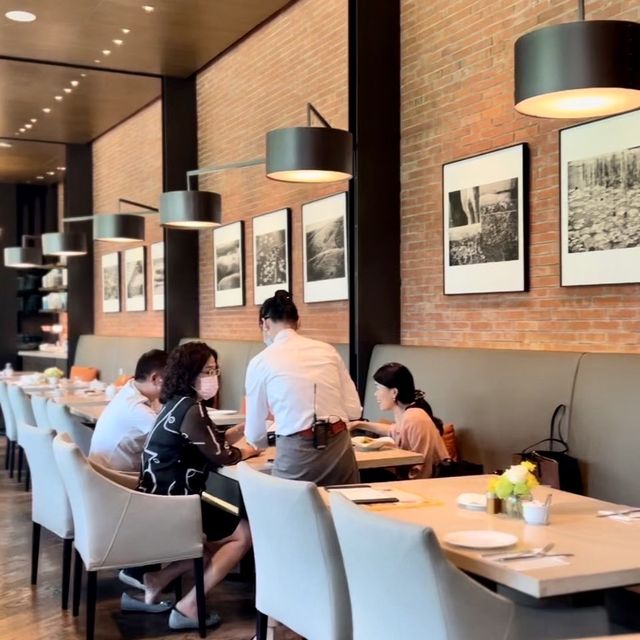 悠閒在落地窗旁吃下午茶☕️仰望草坪《台北誠品行旅 The Chapter Café》