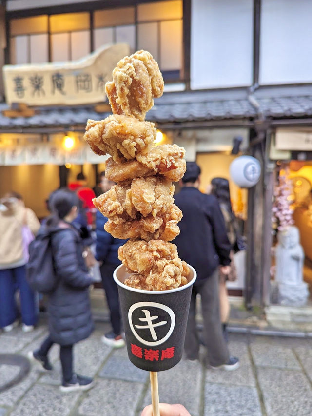 Kirakuan Okamoto ไก่ทอดเสียบไม้ย่านซันเนซากะ