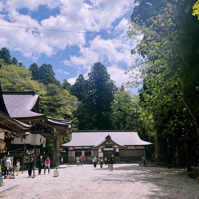 【長野県/ 戸隠の三本杉に囲まれた神秘的な戸隠中社⛩️】