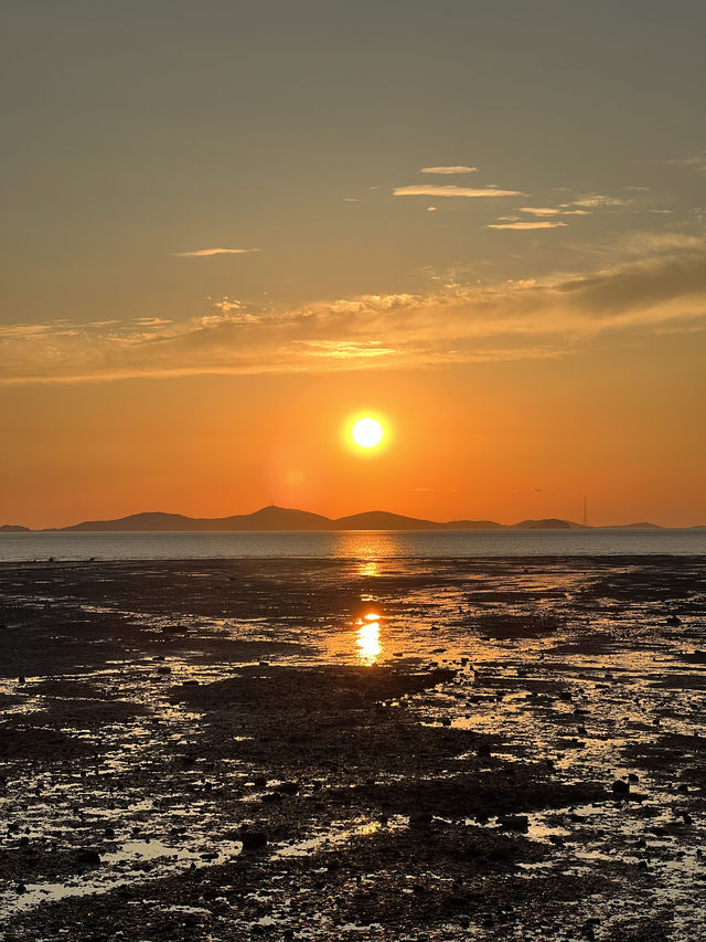 장화리 해수욕장의 여름 일몰, 황홀한 끝자락의 순간들 🌅