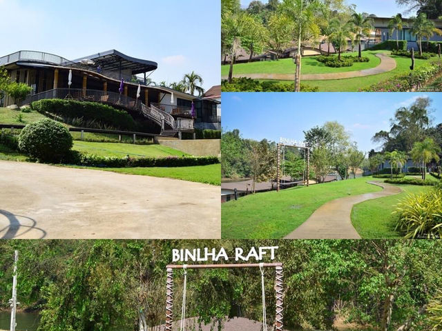 ที่พักริมแม่น้ำล่องแพเปียกชมธรรมชาติ กาญจนบุรี