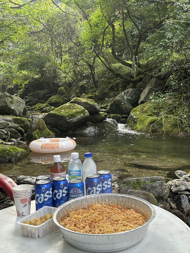 여름의 시원한 계곡 캠핑🩵