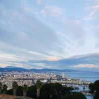 Sunset in Castell de Montjuic
