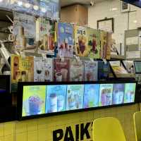 【韓国ソウル・高速ターミナル】ショッピングの休憩に「PAIK'S COFFEE GOTO MALL