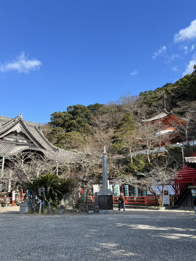 日本和歌山 青山環繞下的古老紅廟紀三井寺⛩️