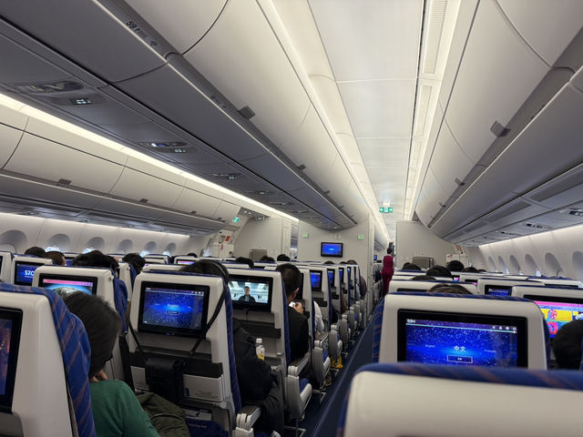 รีวิวนั่งเครื่องบิน China Southern กลับกรุงเทพ