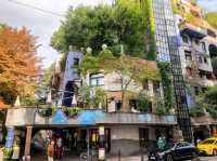 白水公寓 Hundertwasserhaus，童話世界般的藝術建築