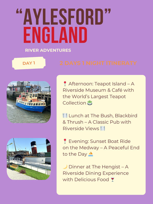 Aylesford itinerary for River Adventures