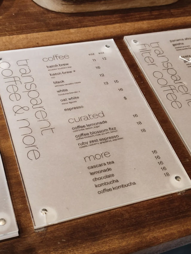 Refined Brews at Transparent Coffee, Kuala Lumpur