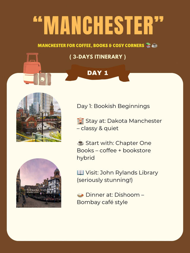 Manchester 3-days itinerary 🤎
