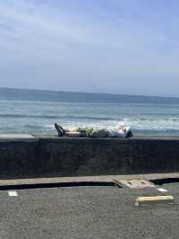 坐火車到了傳說中的湘南海岸