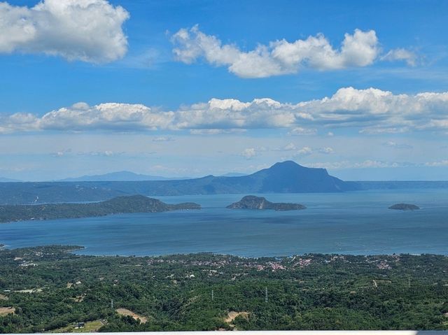 Beautiful lake and taal volcano