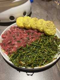 ホルモンとハラミの珍しい焼肉🥩‪🔥