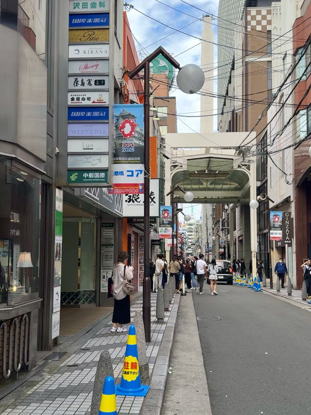 ร้านขนมชื่อดังย่านShinsaibashiที่คิวยาวมาก