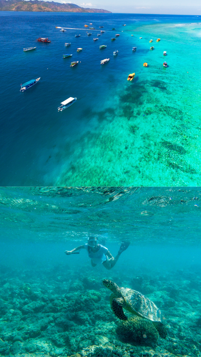 ลอมบอก (Lombok) หาดทรายขาว น้ำทะเลใส