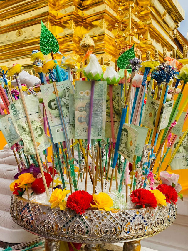 泰國🇹🇭清邁 此生看過最金光閃閃的寺廟｜素帖寺 雙龍寺