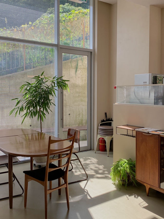 넓은 통창으로 자연광이 가득 들어오는 봉선동 카페