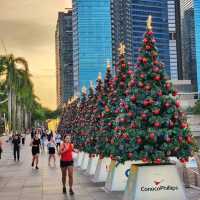 Strolling along here at night felt like walking into a postcard! The skyline lit up, the reflections on the water, and the cool breeze made it such a dreamy spot.